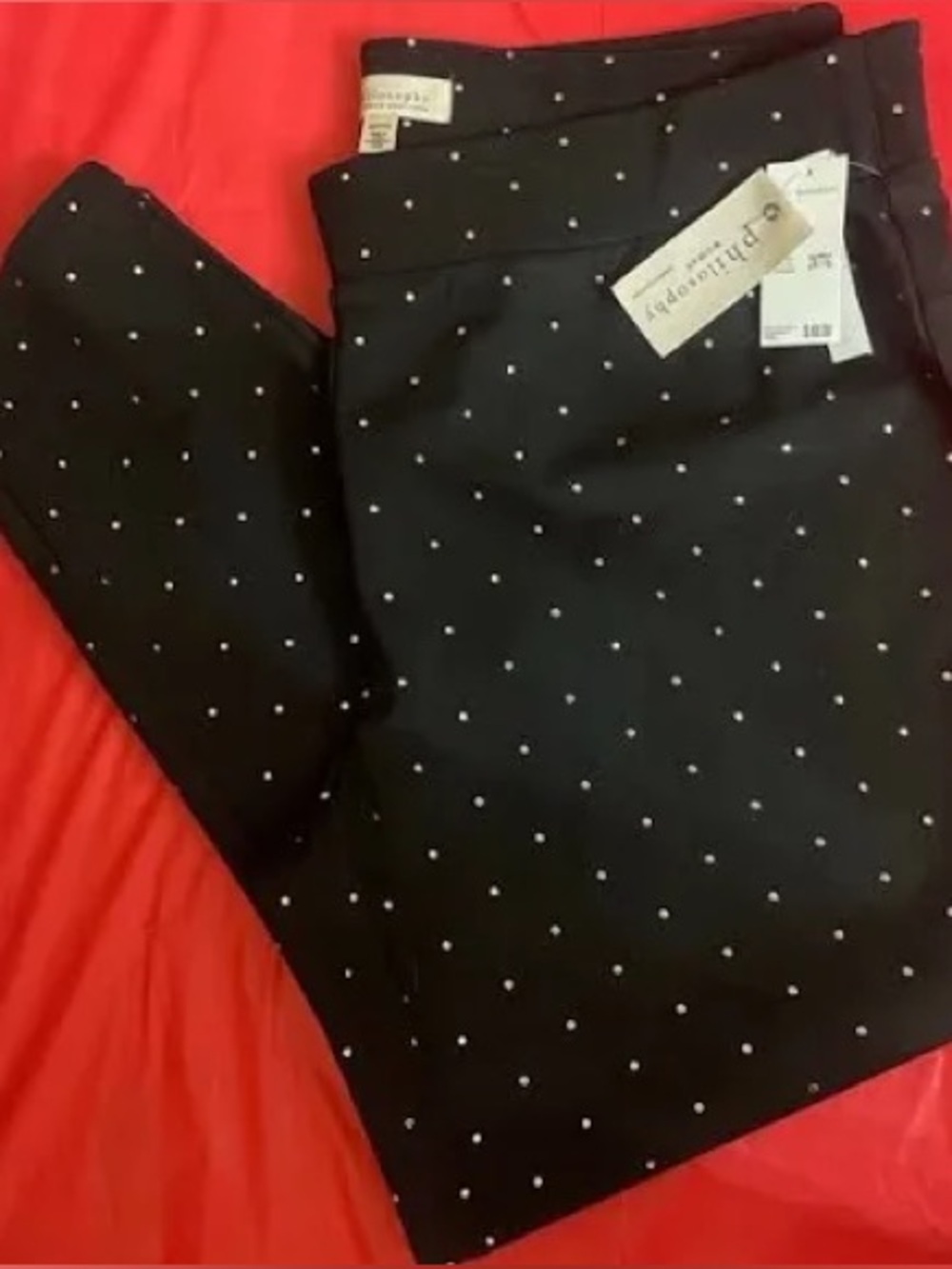 Philosophy Black with Silver Polka Dot Pants